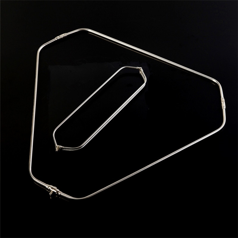 Filet de trempage triangulaire creux en acier inoxydable, diamètre de l'anneau 40cm- 60cm pour le filet d'atterrissage de la tête, accessoires pliables d'extérieur