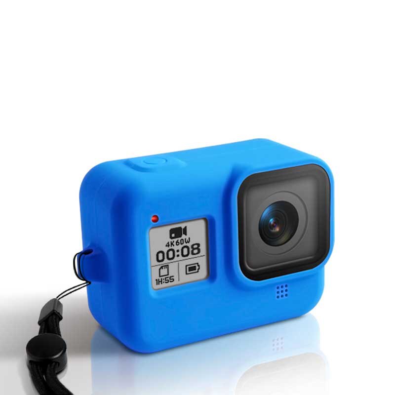 Coque souple en Silicone pour Gopro Hero 8 étui noir bleu coque de protection complète pour Gopro Hero 8 accessoires de caméra d'action