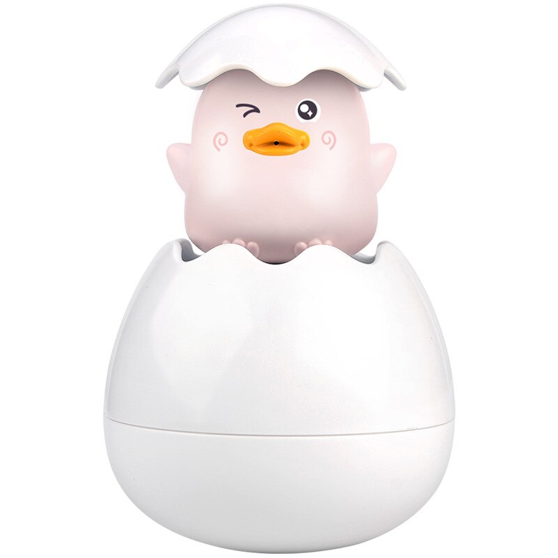 Baby Bathing Toy Kids Cute Duck Penguin Egg Water Spray Sprinkler Bathroom Sprinkling Shower Swimming Water Toys Kids: 1pink