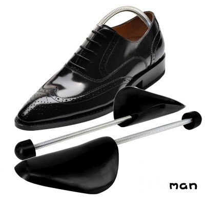 Fits Fixed Support Stretcher Shaper Plastic Spring Men Shoe Shoes Trees shoe shaped fixed shoes without distortion: black man