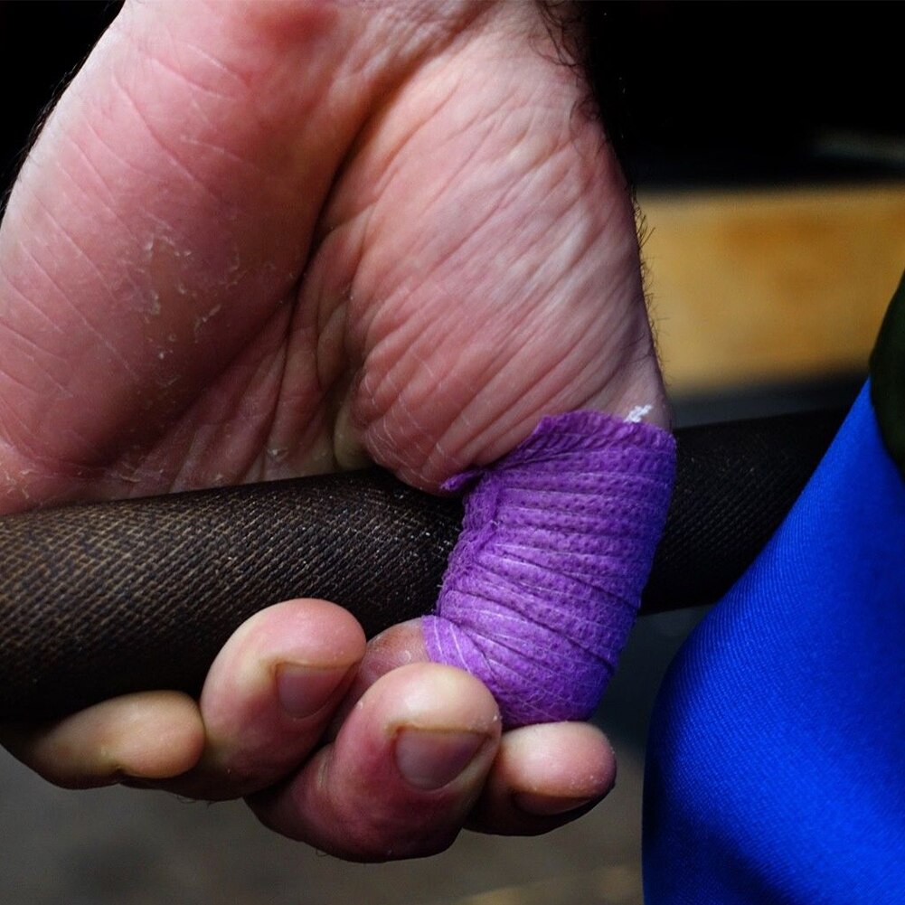 3pcs Injury Pain Relief Bandage Care Sports Tape Muscles Self Adhesion Finger Strain Support Thumb Athletic Weightlifting Knee