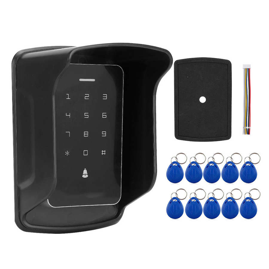 Door access controller A3 card reader keypad Password with 10 keys and waterproof cover for home security