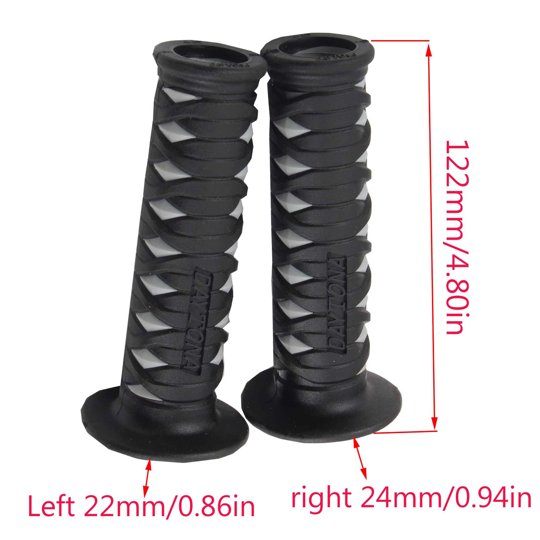 Motorcycle 22mm universal Handlebar Grip DAYTONA Dirt Pit Bike Motocross 7/8" Rubber Gel Hand Grips Brake Hands Handle Grip