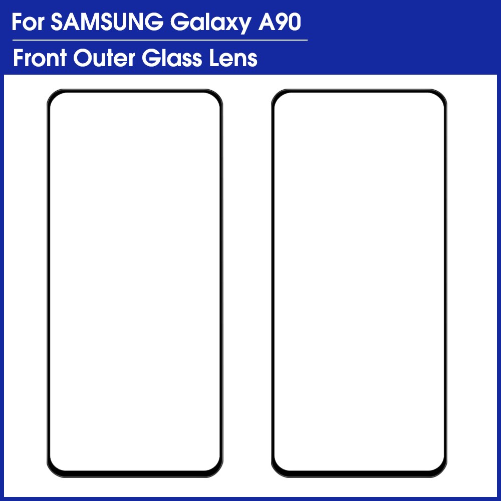 2 Piece/lot For Samsung A10 A20 A30 A40 A50 A60 A70 A80 A90 OEM LCD Screen Front Glass Lens Repair Parts Outer Replacement: A90