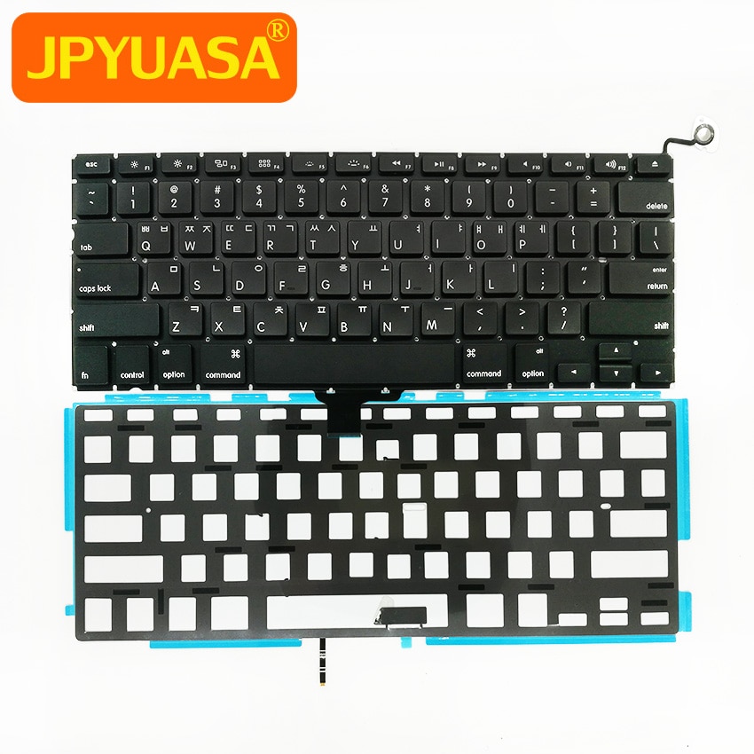 A1278 Korean Replacement Keyboard For Macbook Pro 13" A1278 KR Korea Keyboard with Backlight Year