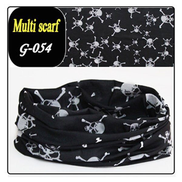 Magic Scarf Bandanas 24x48cm Multifunctional Riding Sunscreen Sport Towels Skeleton Skull Half Face Mask: 1