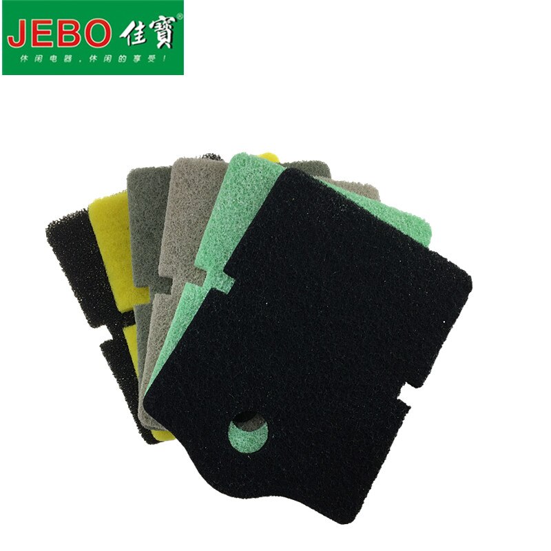 6 in 1 JEBO Efficient Filter Cotton For 805 809 815 819 809B 803 Exteranl Filter Tank Filter Original 6pcs/lot Different Sponge