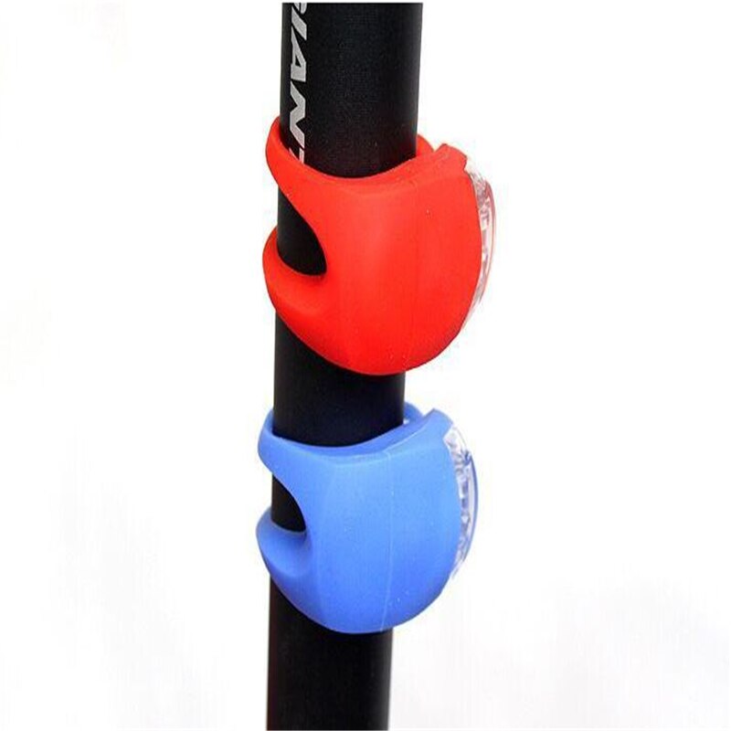 AG10 Mini LED Fahrrad Licht Silikon Fahrrad Lampe Hinten Rad Lenker Wasserdicht Radfahren Warnung Rücklicht Bunte Clip Lampen