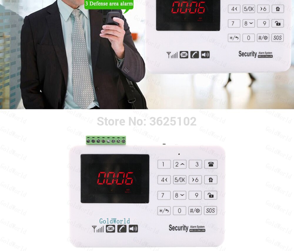 Wireless GSM Alarm System 433MHz Home Burglar Security Alarm System Touch Keyboard