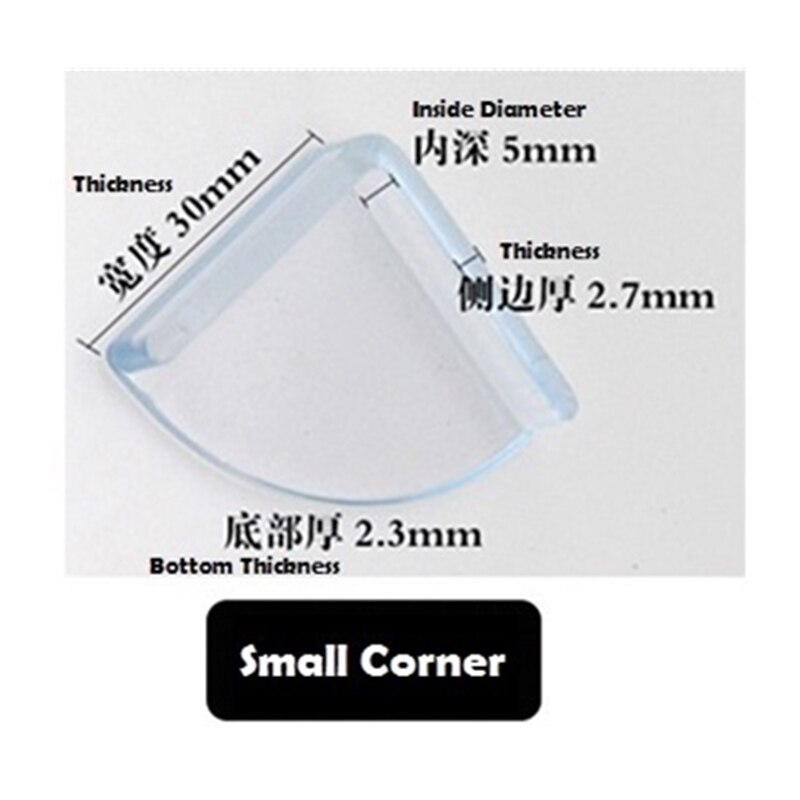 Baby Veiligheid Tabel Corner Protector Transparante Anti-Collision *: L shape