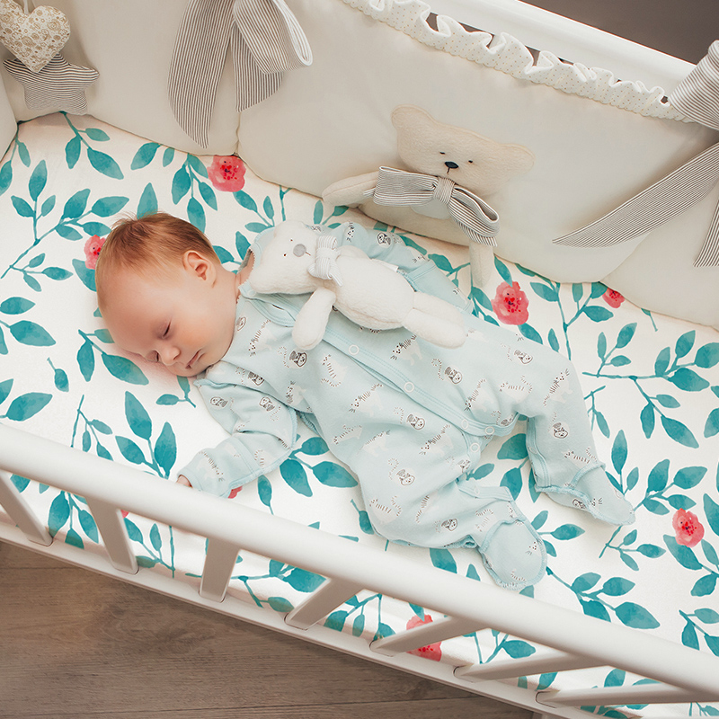 130CM*70CM Newborn Baby Fitted Crib Sheets Printed Bed Sheet For Children Mattress Cover Protector Cartoon Sheets