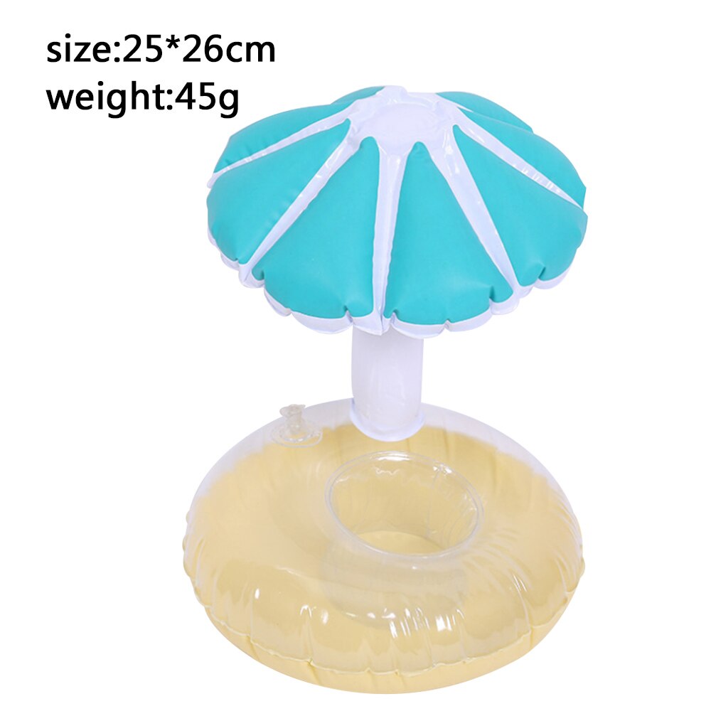 Swimming Cup Seat Float Water Toy Drink Cup Holder Animal Plant Summer Pool Accessories: Mushroom B