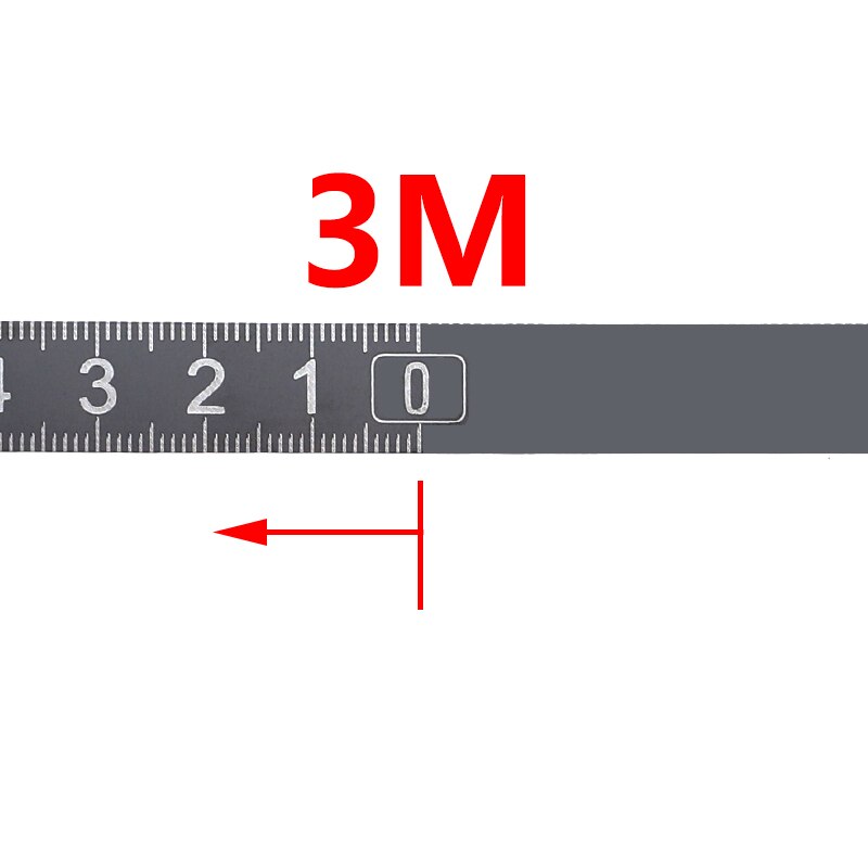 Metric Tape Measure 1-3M Adhesive Measuring Tape Stainless Steel 304 Rust-Proof Scale Ruler for Miter Track: 3M-Right-to-left