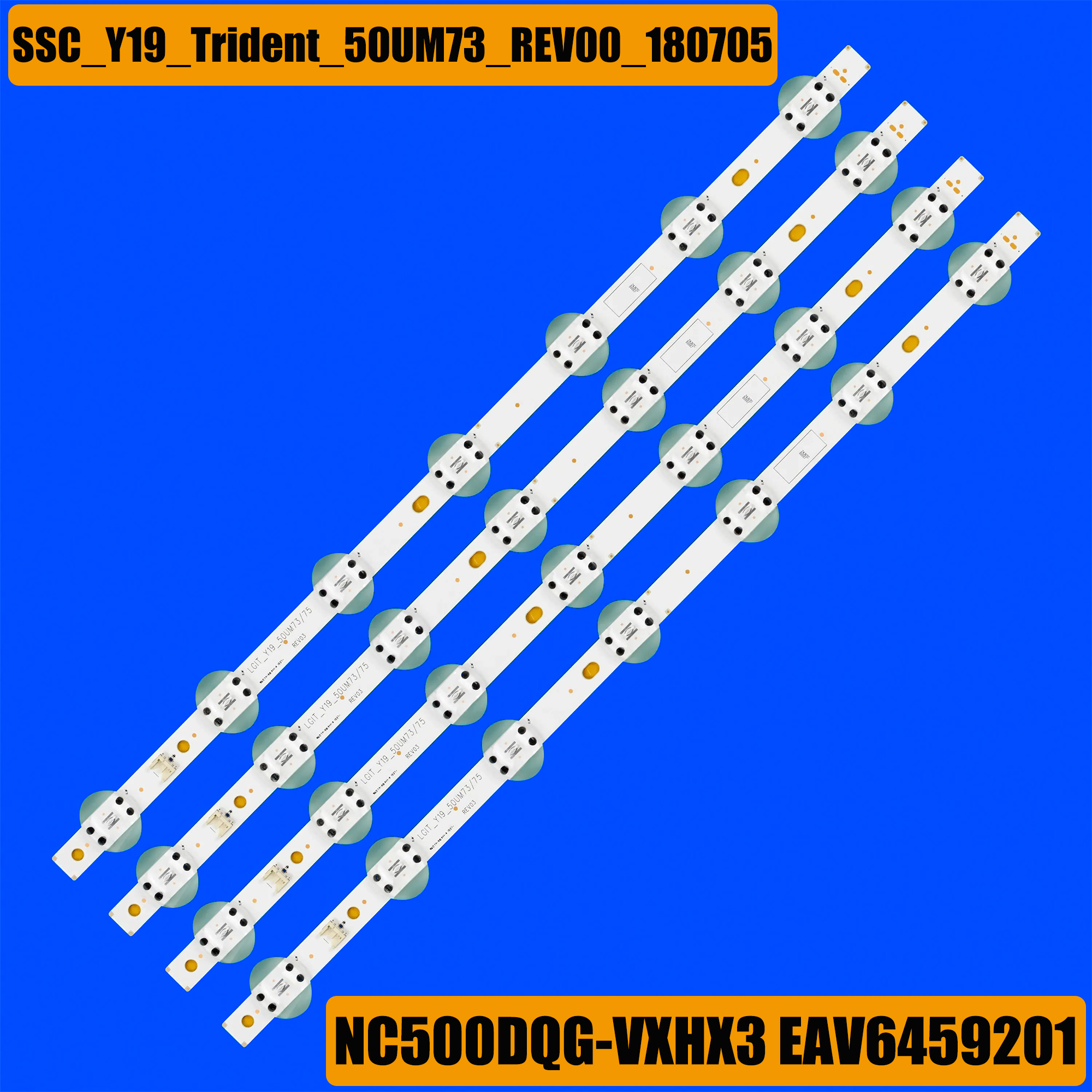 Retroiluminación LED para 50UM7600PLB 50UM7500PSB 50UM7360PSA 50UM7510PSB 50UM7500PLA 50UM7300AUE 50UM7450PLA SSC_Y19_Trident_50UM73