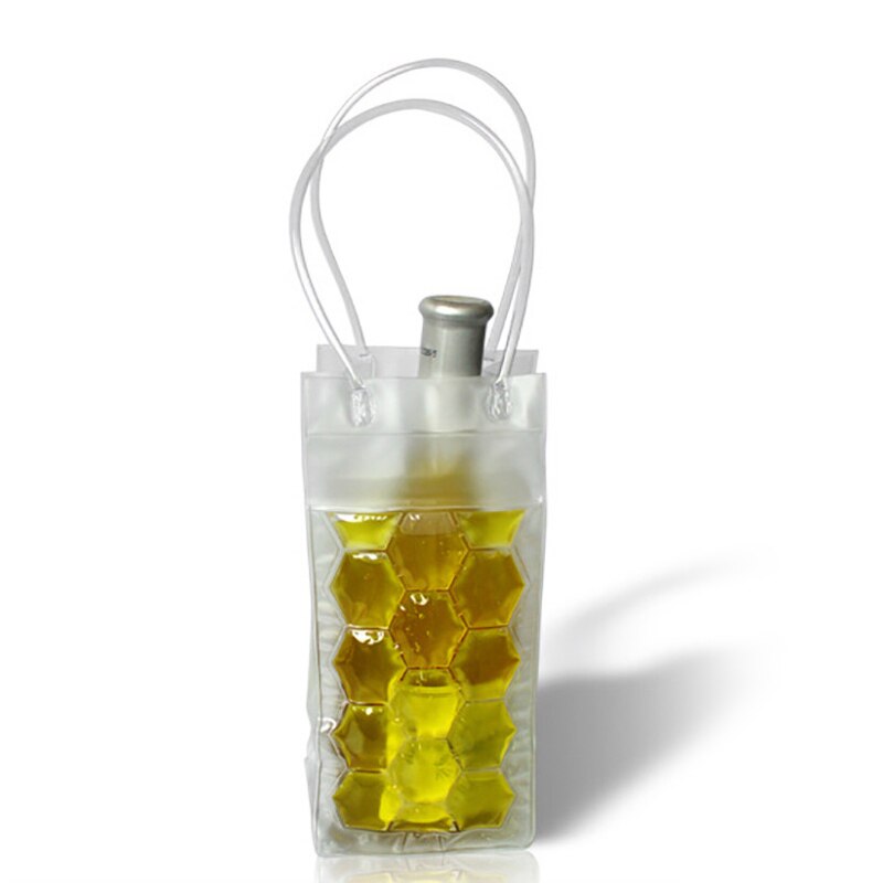 Wine Chill Bag Wine Chiller Ice Plastic Bag Wine Cooler with Handle Hogard