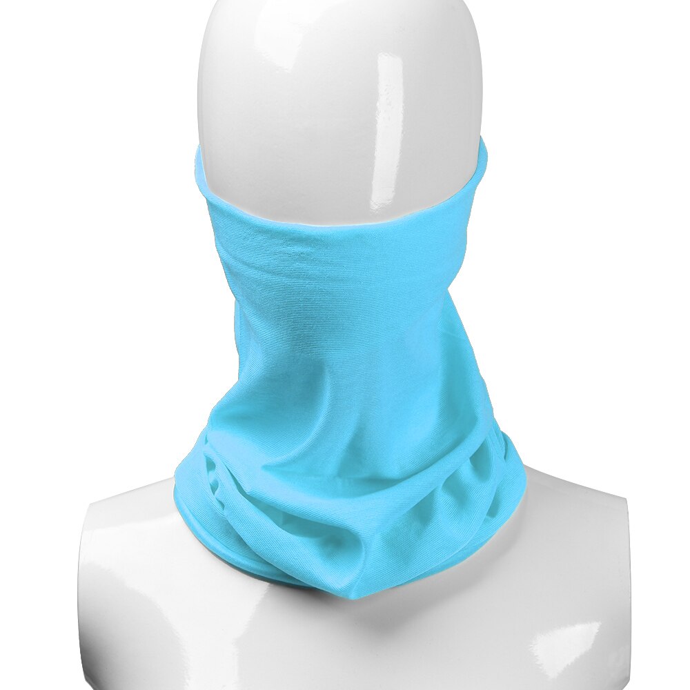 Unisex 3in1 Winter Polar Fleece Neck Warmer Snood Scarf Hat Women Men Thermal Ski Wear Snowboard Warmer Face Mask Beanie Hats: Type2-Lake Blue