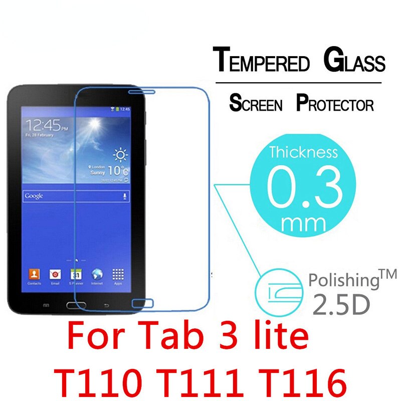Screen Protector Voor Samsung Galaxy Tab 3 Lite 7.0 SM-T110 SM-T111 SM-T116 9H Gehard Glas Voor Samsung Tab3 Lite 7 Inch T110