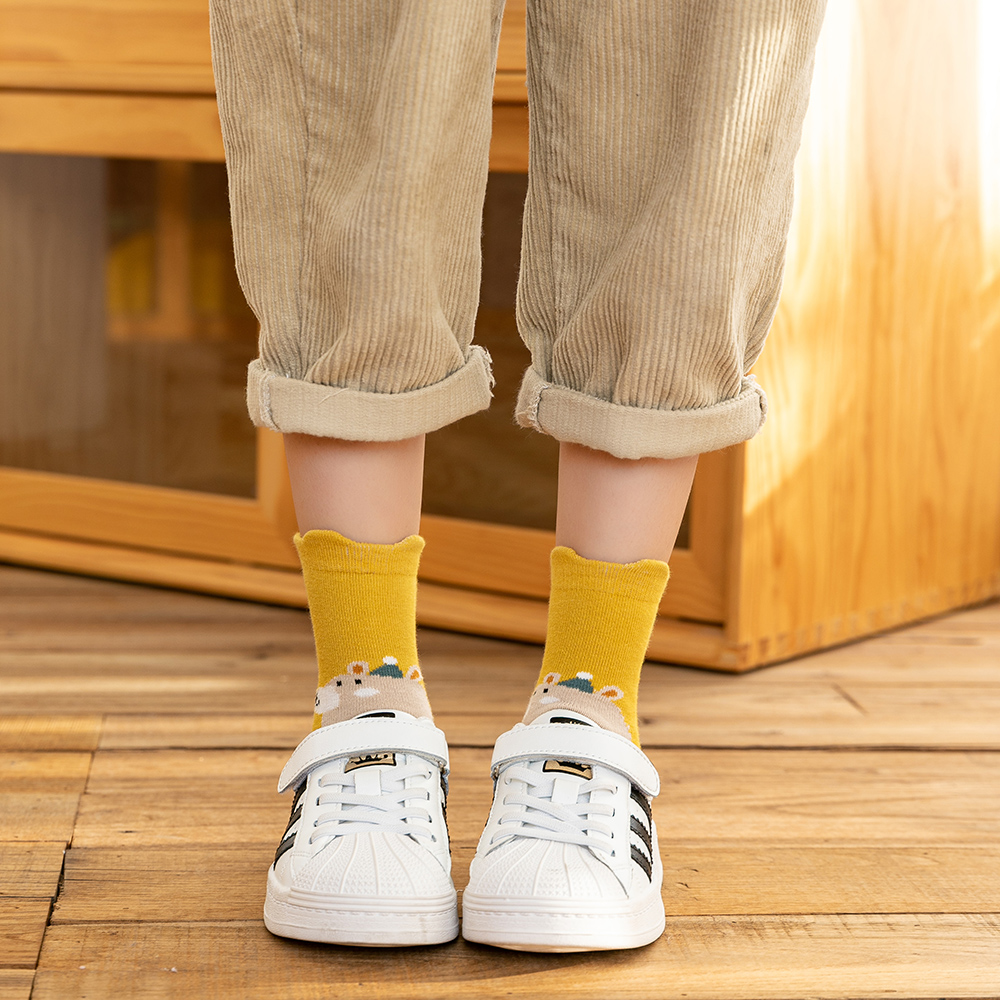 5 Paren/partij Baby Sokken Kids Herfst Winter Sokken Katoen Leuke Mooie Animal Kinderen Studenten Sokken Meisjes Jongens Warme Sokken