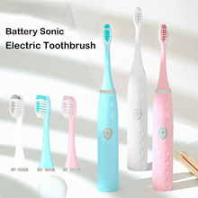 Sonic Electric Toothbrush Waterproof Soft Hair Tooth Brushes Large Button Smart Toothbrush Home Battery Toothbrush