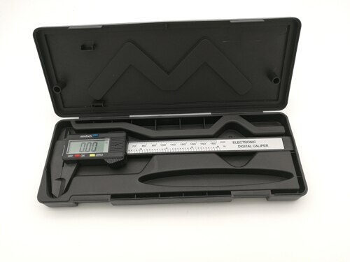 O.M.Y 1pcs Meten 0-150mm 6 Inch Plastic LCD Elektronische Digitale Koolstofvezel Schuifmaat Regel gauge Micrometer: WHITE