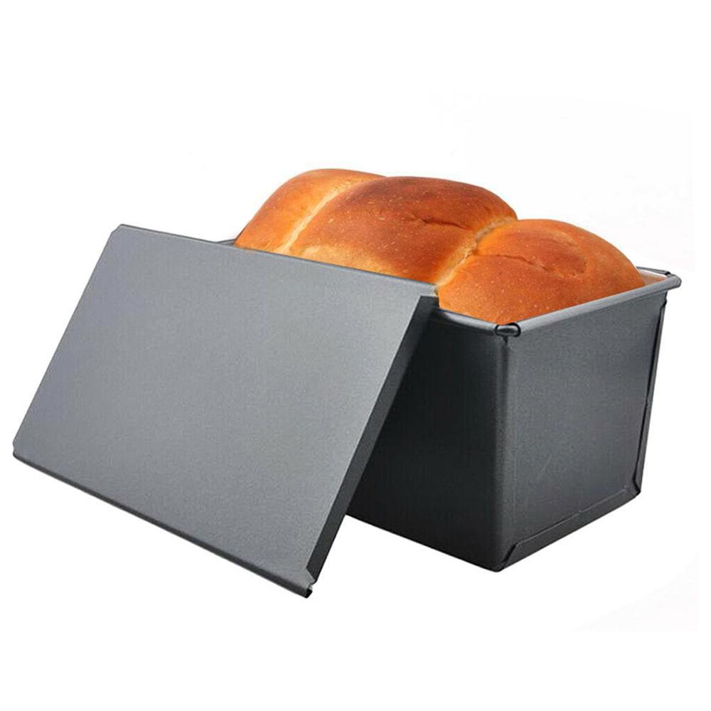 1Pc Non-stick Brood Gehaktbrood Pan Met Deksel Ijzer Toast Mold Keuken Bakvormen