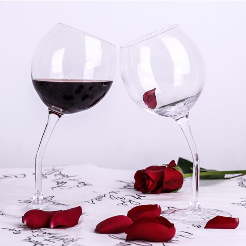 Copa de cristal de copa de vino tinto, copas de champán burdeos, para bodas, fiestas de cumpleaños, 2 uds., 300ml