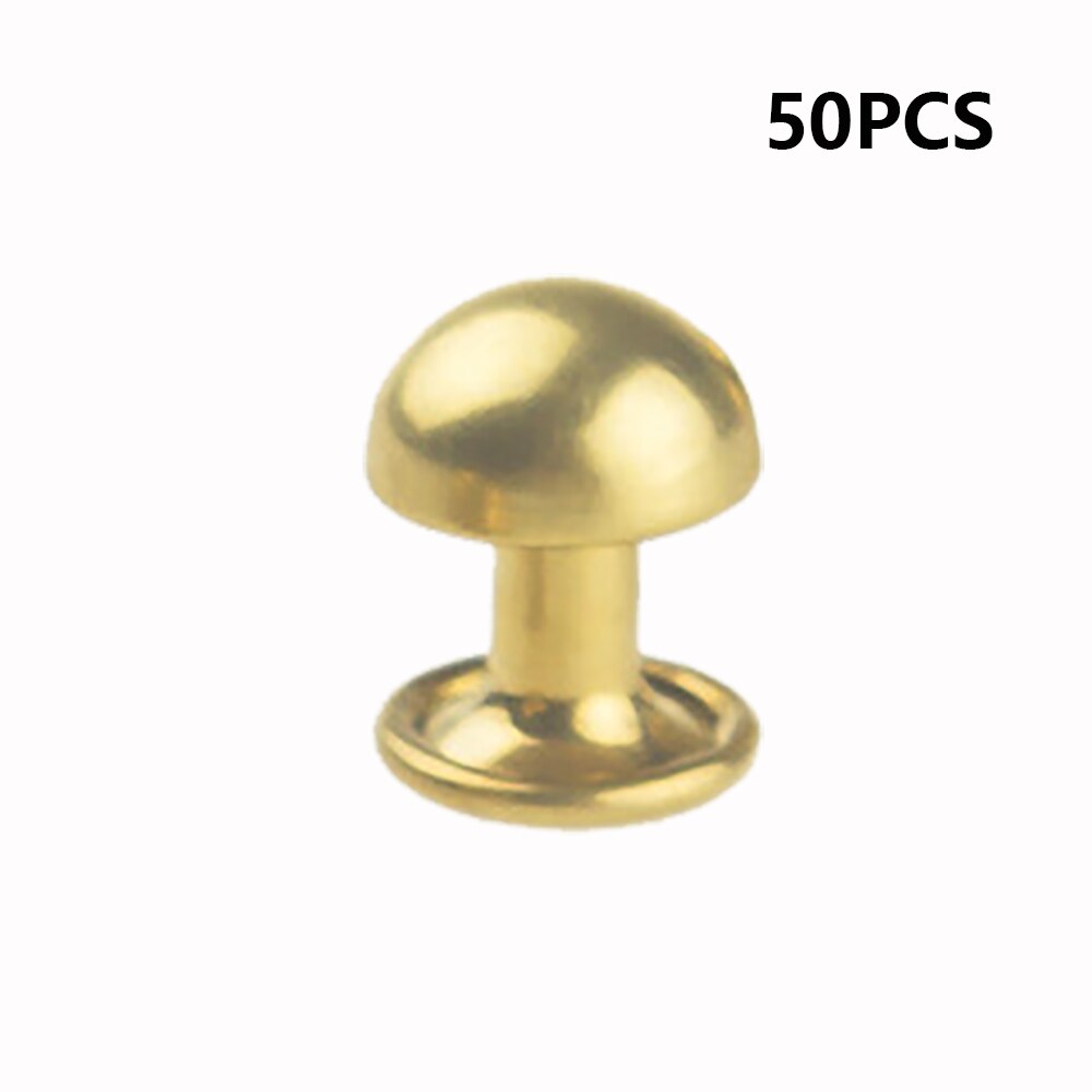 50 pcs Double Rivet Leathercraft Sewing Accessories DIY Leather Hanfcraft Tool Accessory