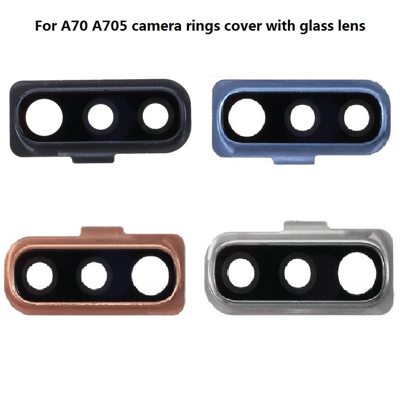 Bageste kamera objektivdæksel med glasobjektiv til samsung galaxy  a50/a50s/a30s sm -a505/a70 a705