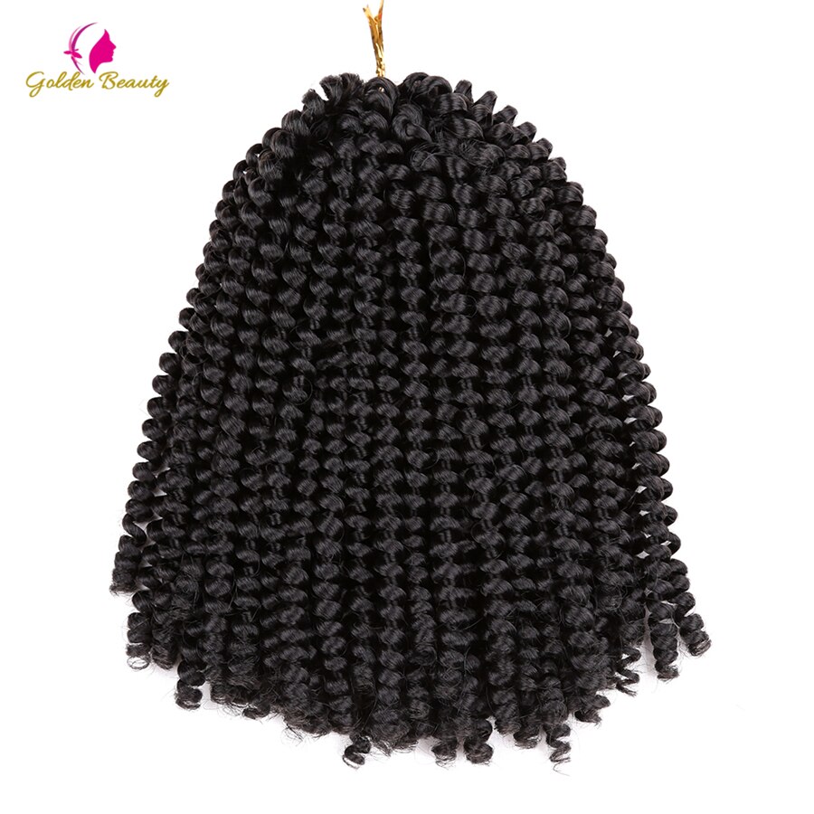 8inch Spring Twist Crochet Braids Synthetic Braiding Hair Crochet Hair Extensions 30 strands/pack Golden Beauty