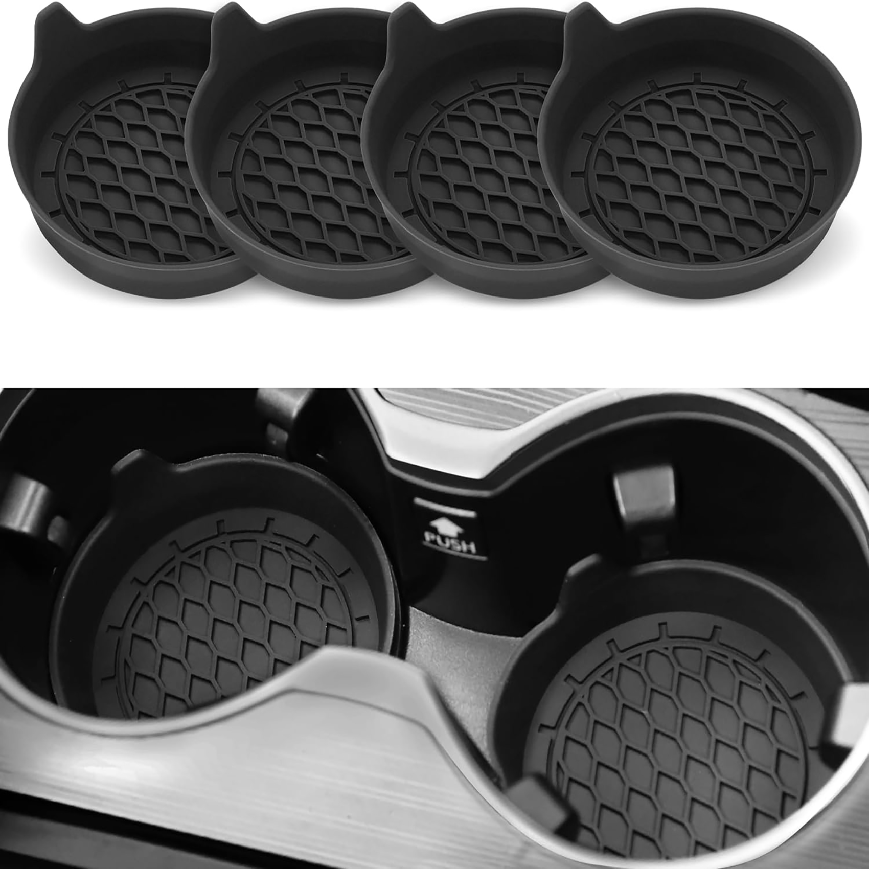 Auto Coaster Antislip Siliconen Mat Voor Auto Water Cup Auto Interieur Antislip Cup Pad Bekerhouder Mat decoratie Accessoires