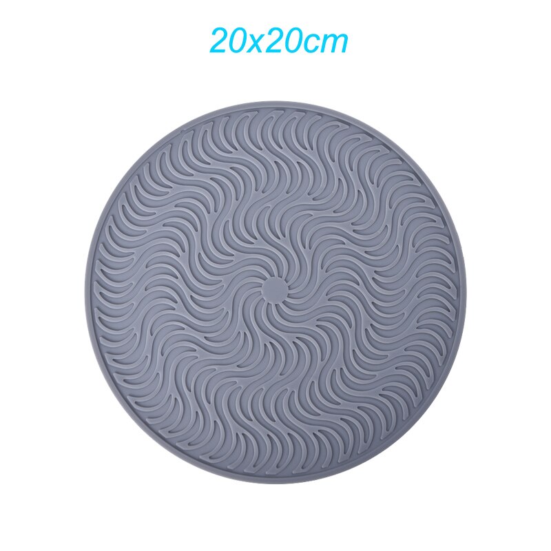 Tapis de vidange antidérapant en Silicone, tapis de séchage pour casseroles de cuisine, tapis de vidange Anti-brûlure, dessous de verre, ustensiles de cuisine: MULTI