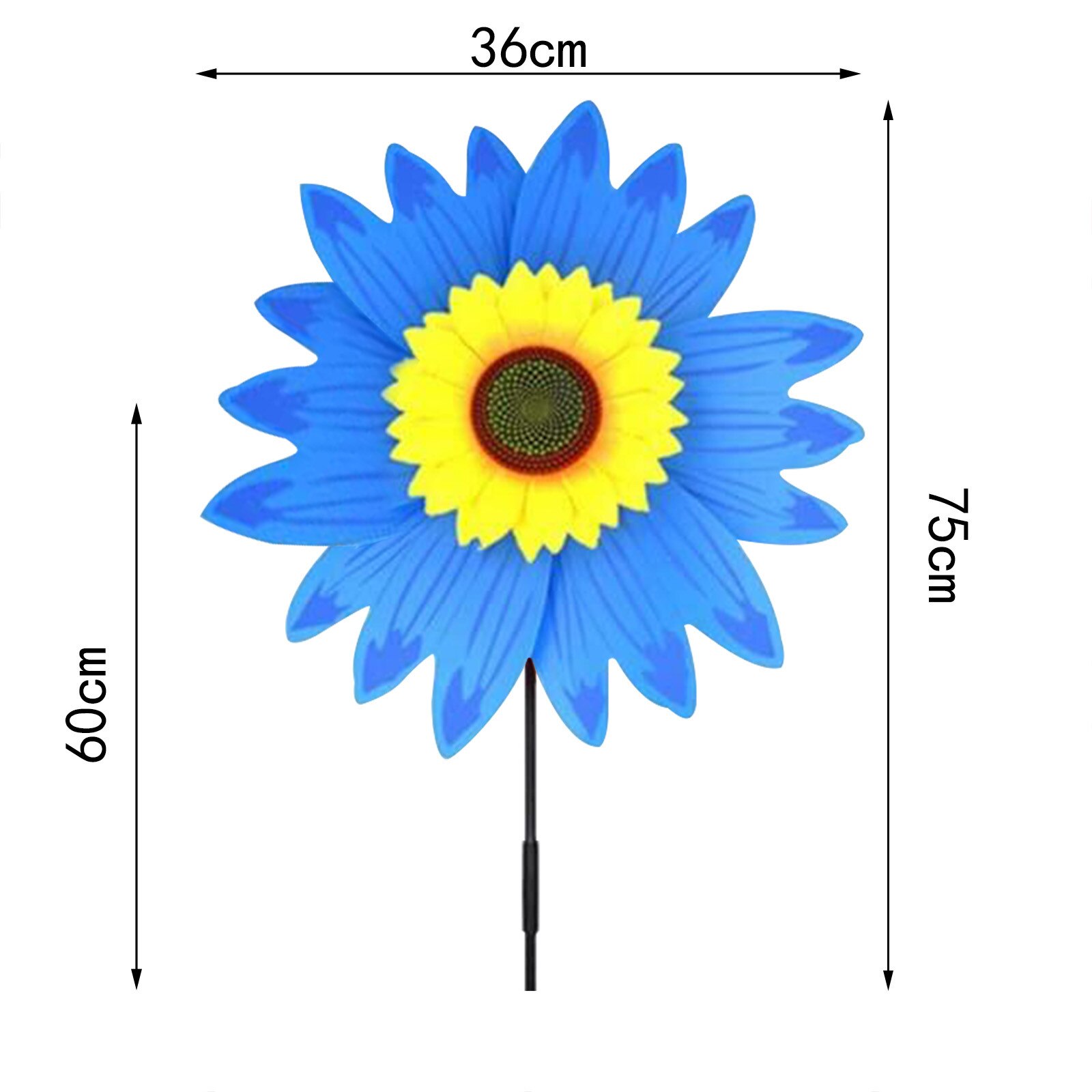 Zonnebloem Gazon Wind Tuin Party Wind Tuin Gazon Windmolen Decoratie Outdoor Decor Jardin Tuin Gazon Stakes Fo Kids: Blue