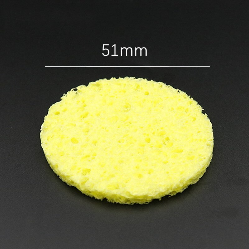 Esponja de soldadura reutilizable, esponja de limpieza resistente a altas temperaturas, adecuada para suministros de limpieza de soldador eléctrico, 10 Uds.