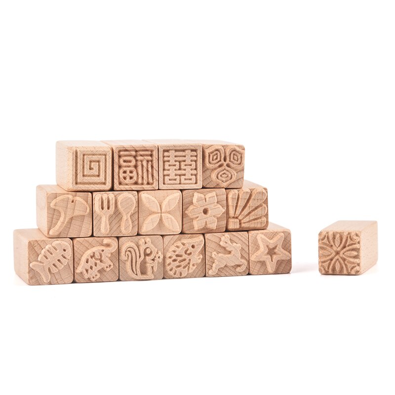 1 szt. Sztuka ceramiczna tekstura pieczęć z litego drewna księżyc kreskówkowy ciasto drukowanie DIY kreatywny ceramika narzędzie gliniana rzeźba drukowanie grawerowanie