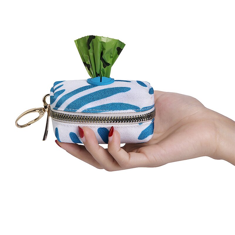 Dispensador de bolsas para excrementos de perro, almacenamiento de bolsas de basura, caja de productos para mascotas, suministros de limpieza de Garb: Verde claro