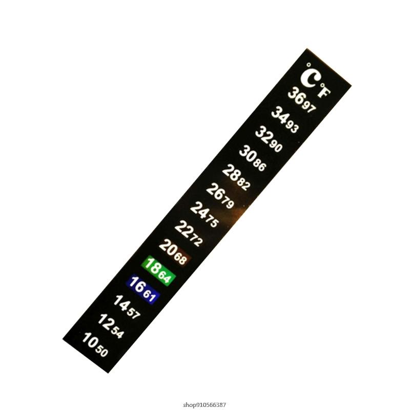Stick On Thermometer Strips Vertical Stickers Digital Temperature Display for Fermenting Wine Beer 50-97â/ 10 -36 â: 1 piece