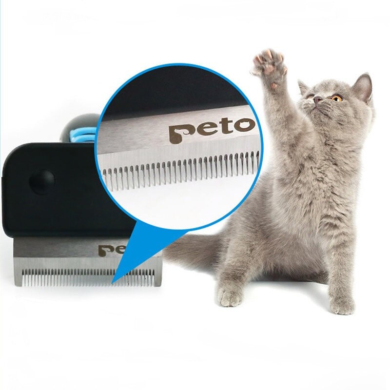 Pet Hond Kat Ontharing Borstel Kam Pet Grooming Gereedschap Cini Furmines Haar Verlies Trimmer Kam Voor Honden Katten
