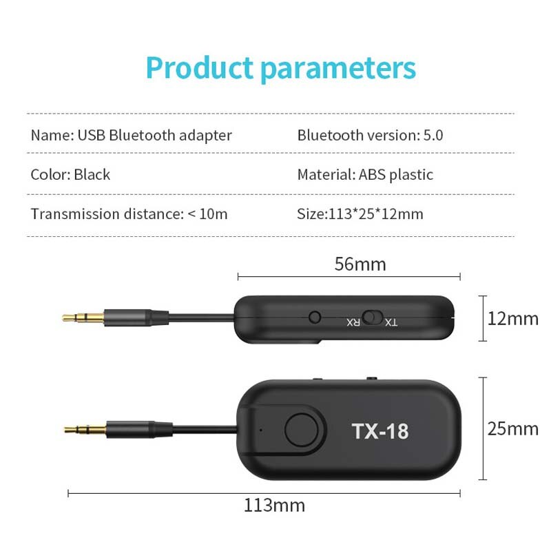 Tebe APTX-LL/Hd Bluetooth 5.0 Audio-ontvanger Adapter 2 In 1 Draadloze 3.5Mm Aux Zender Voor Auto Tv luidspreker Hoofdtelefoon