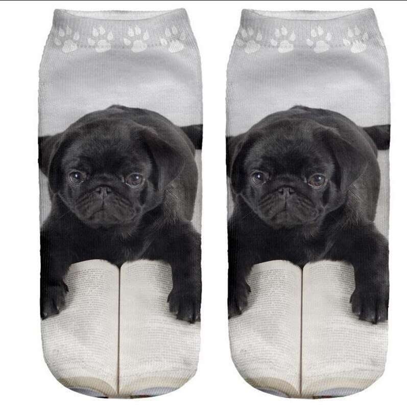 3D Afdrukken Kinderen Sokken Hond Mode Unisex Jongens Meisjes Christmas Sokken Lage Ankle Grappige Sok Voor 8-16T Kids: 25