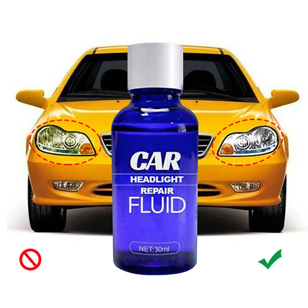 Car Headlight Scratch Remover Fast UV Protection Car Light Cleaner Automotive Headlight Restoration Kit 30ML Car-styling