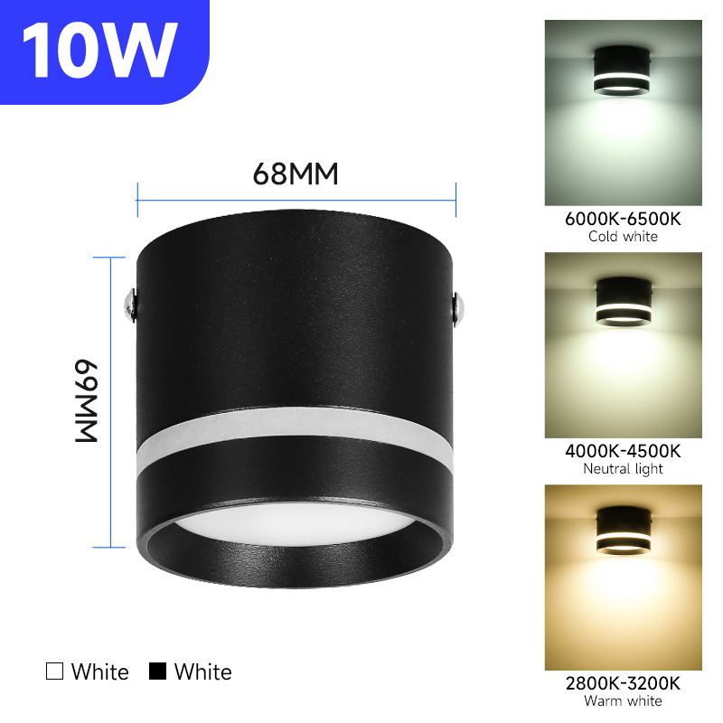 Led-spots Opvouwbare downlight Wandspot Led-lamp Focos Plafondlamp Opbouw Binnenverlichting voor woonkamer Keuken