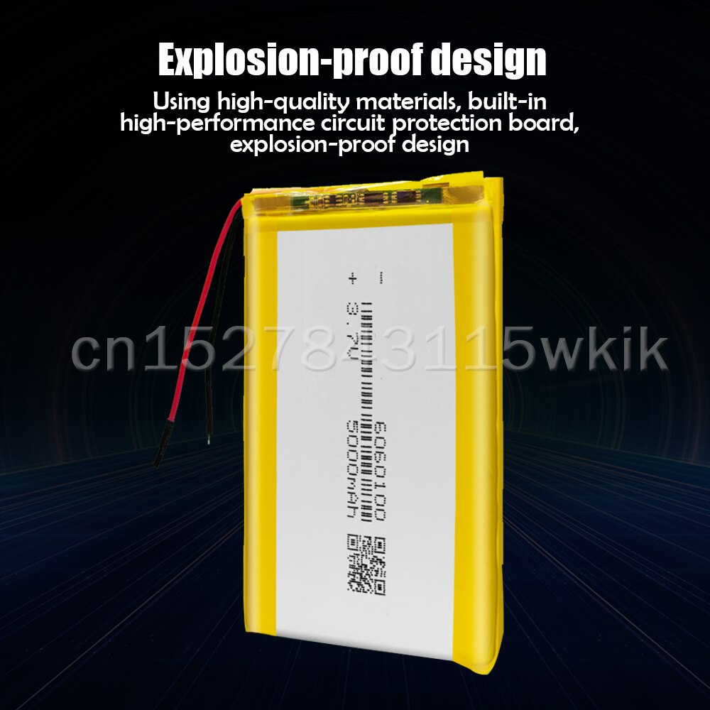 6060100 3.7V 5000mAh batteria ricaricabile ai polimeri di litio batteria agli ioni di litio per GPS PSP DVD pad potenza Banca tavoletta PC prodotto digitale