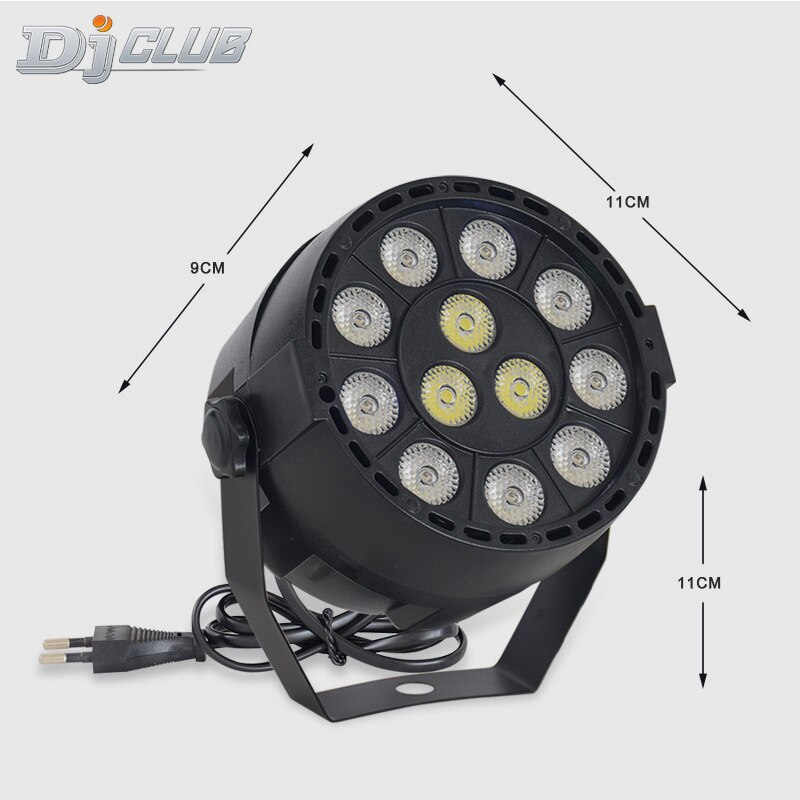 Dj Verlichting Mini Led Flat Par Met 3 Kleuren Disco Rgbw Lier Wassen Komen Op Voice Control Voor Home Party licht