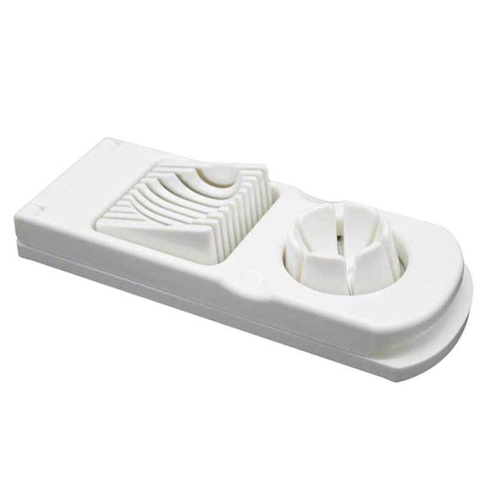 2 In 1 Eieren Slicer Draagbare Home Rvs Keuken Tool Cutter Divider Accessoires Handleiding Multifunctionele Lichtgewicht