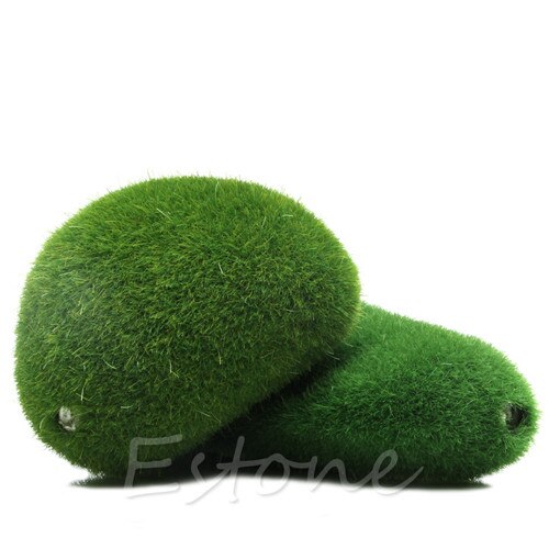 Artificial Green Moss Aquarium Fish Tank Decor Ornament Underwater Decoration: S