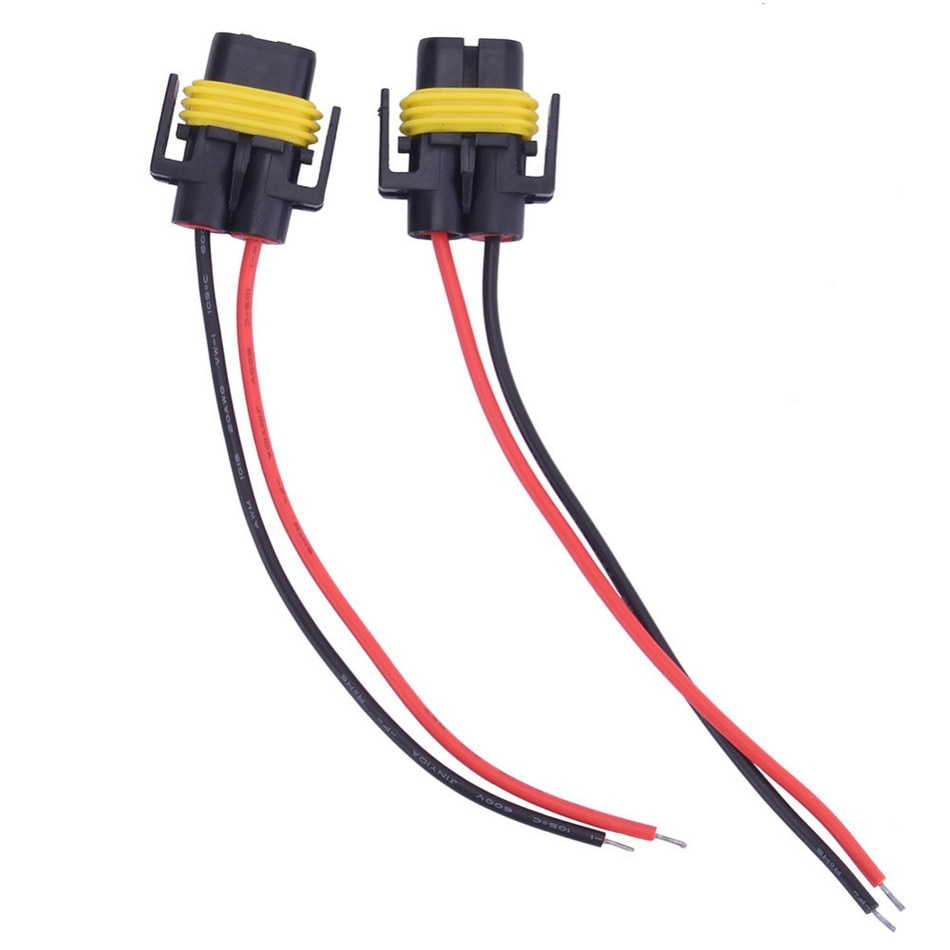 2 stks H8 H11 Kabelboom Socket Vrouwelijke Adapter Auto Auto Draad Connector Kabel Plug voor HID Koplamp Mistlampen lamp