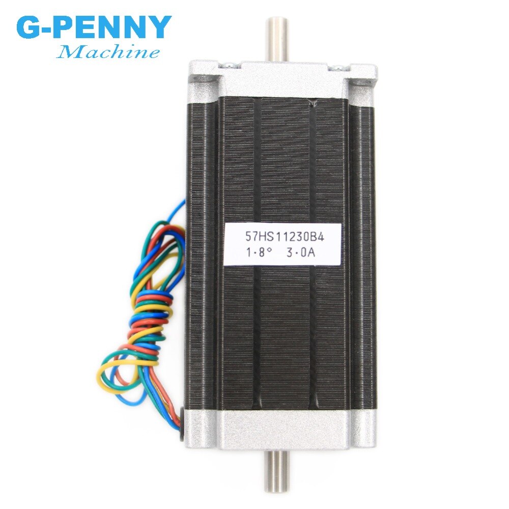 CNC NEMA23 stepper motor 57x112mm 4-lead 3A 3N.m double shaft 112mm 428Oz-in for 3D printer for CNC engraving milling machine