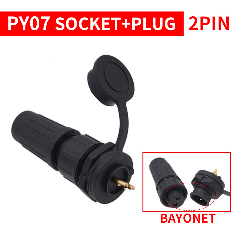 1Stck PY07 Z108 Hintern Anschlüsse Wasserdichten Stecker Kunststoff Steckdose IP67 Bajonett Gewinde 2Stift 3Stift 4Stift 5Stift 6Stift 7Stift 8Stift: Armee Grün