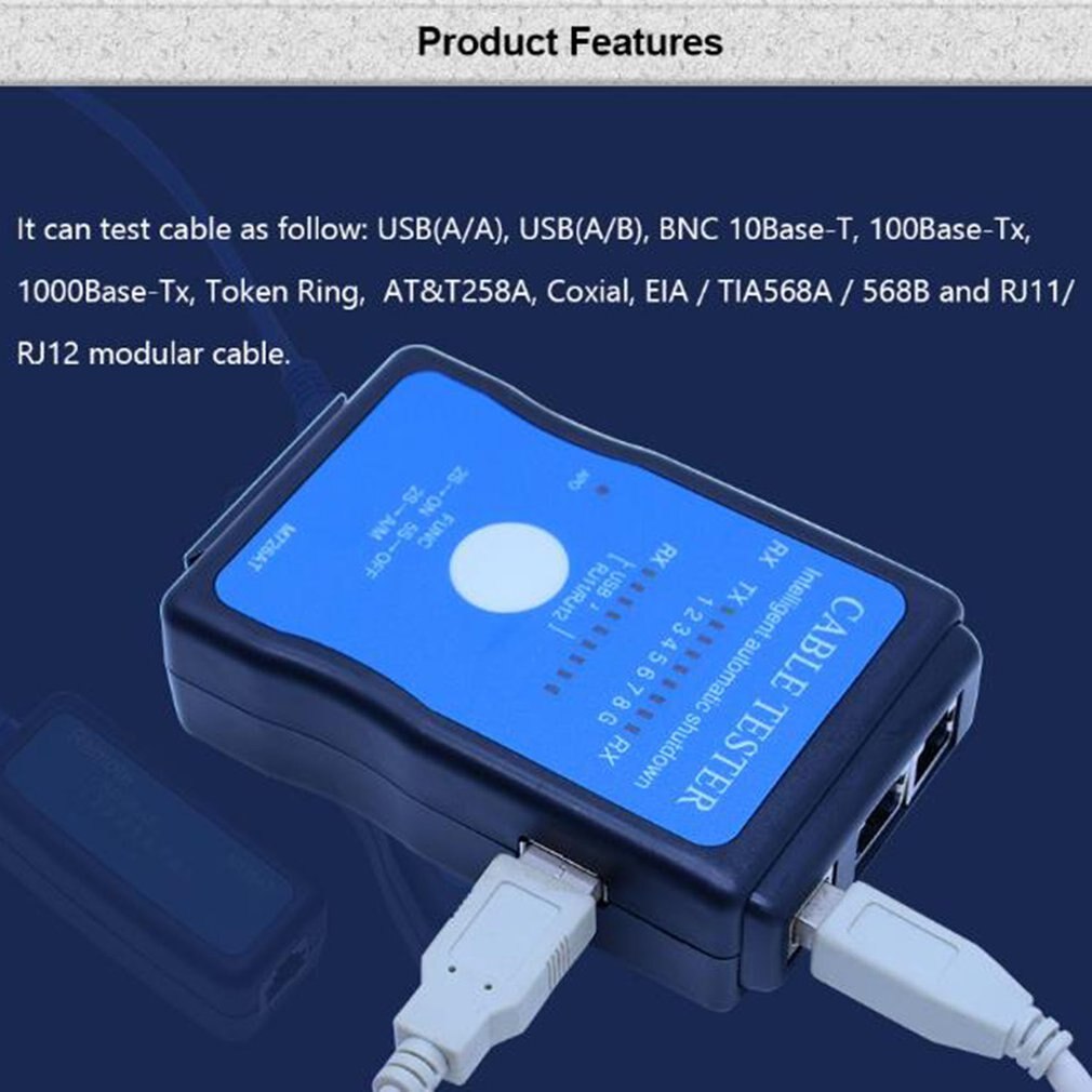 Network Cable Tester LAN USB Ethernet Network Remote Cable Finder Phone Tester Wire Tracker Coaxial Line Finder
