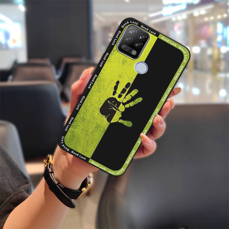Mobile Case Shockproof Phone Case For Tecno Pova/LD7 Back Cover Silicone Full wrap Phone Protector Cover Anti-dust TPU: Orange